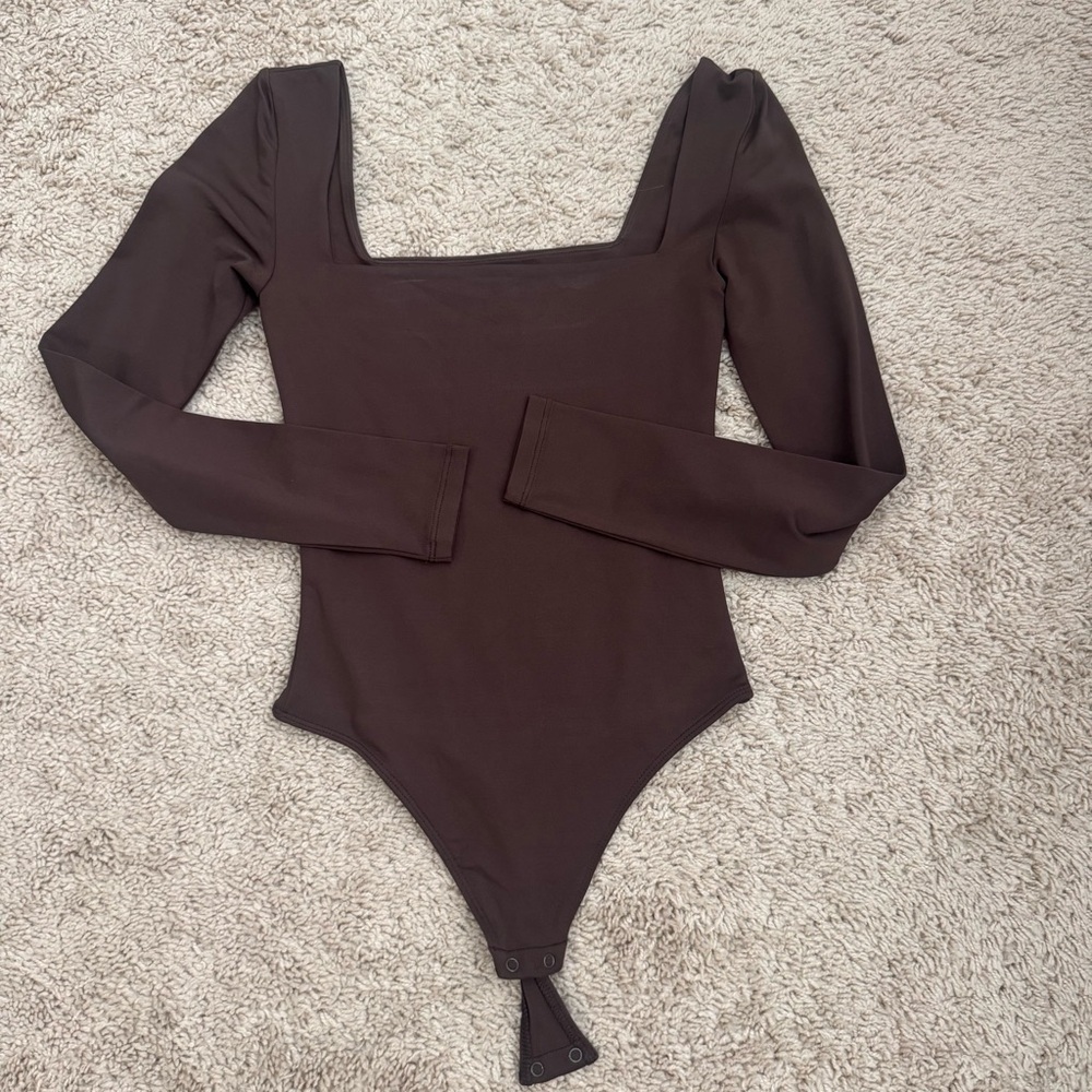 Babaton contour squareneck long sleeve  bodysuit from Aritzia